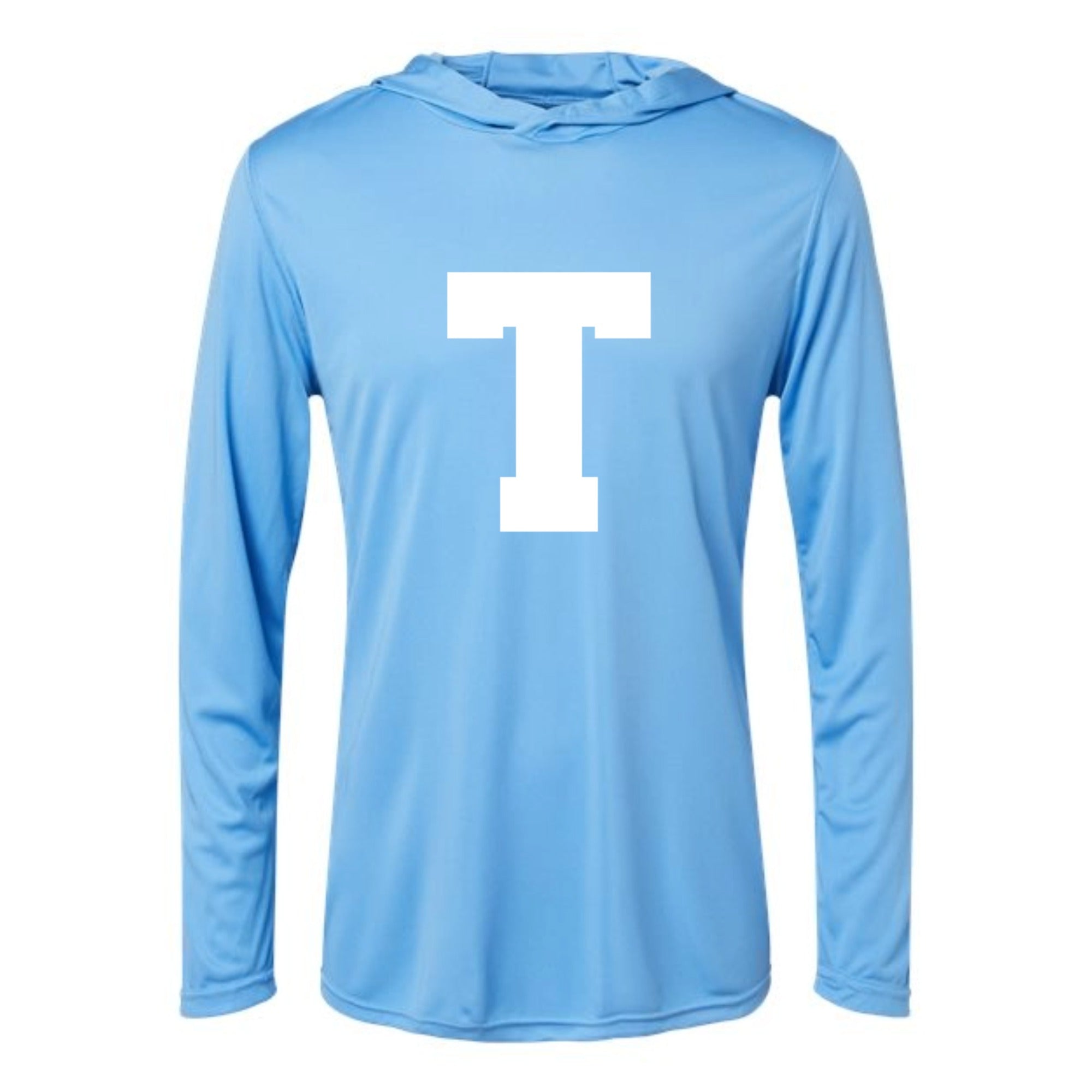 Trinity T Unisex Hooded Long Sleeved Performance Tee