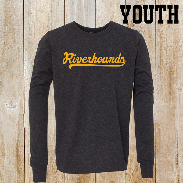 Riverhounds youth Bella + Canvas tri-blend long-sleeved tee