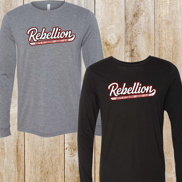Rebellion unisex Bella + Canvas tri-blend long-sleeved tee
