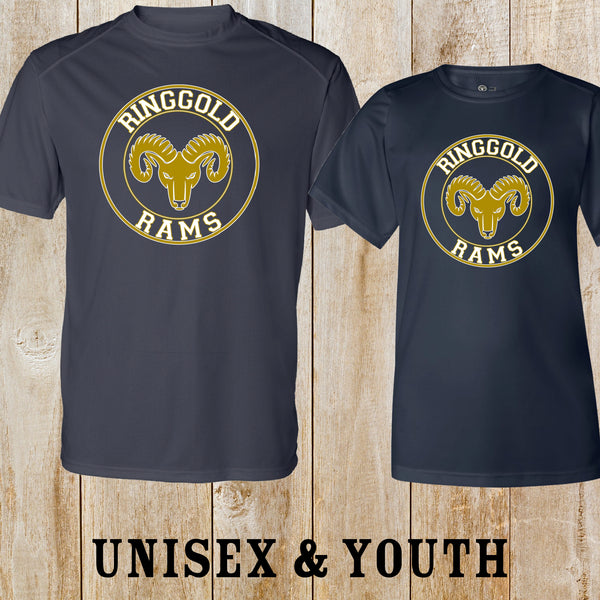 Ringgold Rams Circle Ram Performance tech tee