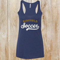 Ringgold soccer women's tri-blend racerback tank