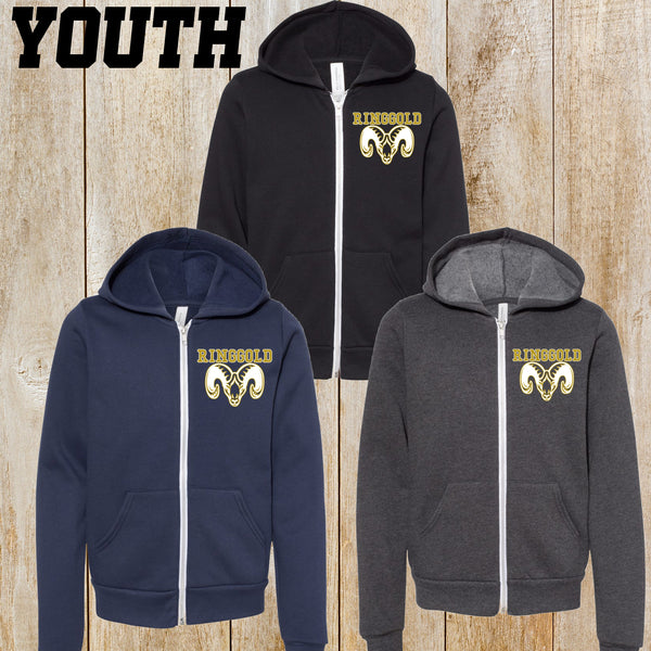 RESN Youth Full Zip Hooded Sweatshirt