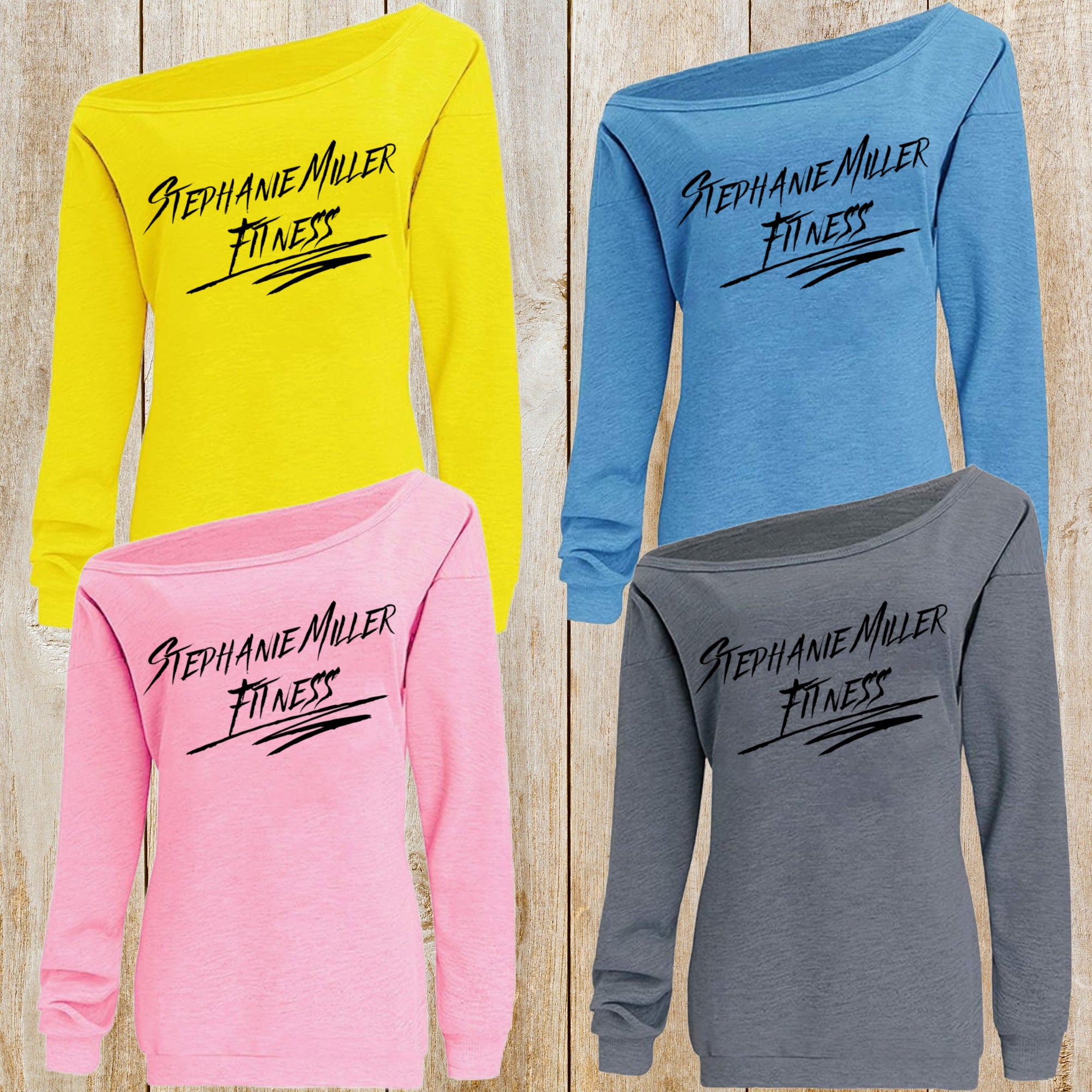SMF off-shoulder slouchy sweatshirt