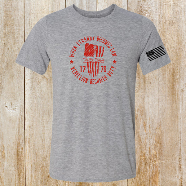 Rebellion Becomes Duty unisex tee