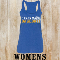 CM baseball Womens Racerback Tank