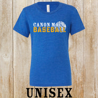 CM baseball tri-blend unisex tee