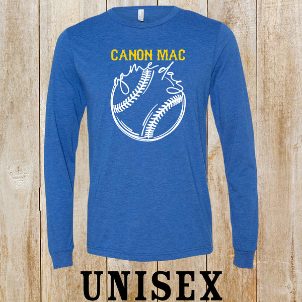 CM softball Game Day Youth or Unisex long-sleeved tee