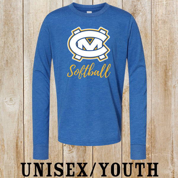 CM softball logo long-sleeved tee