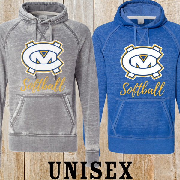 CM softball logo Unisex Vintage hoodie