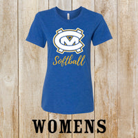 CM softball logo women's relaxed fit tee