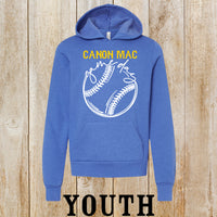 CM softball Game Day youth hoodie