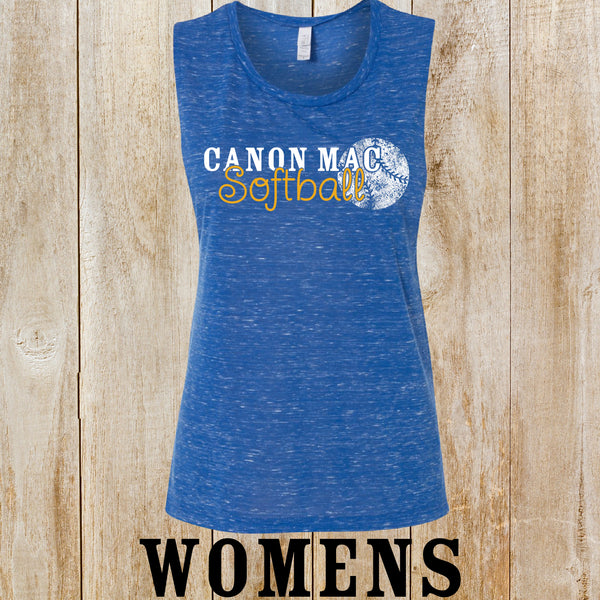 CM softball Womens Muscle Tank