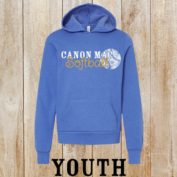 CM softball Youth fleece hoodie