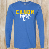 Canon Mac logo youth long-sleeved tee