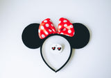 Minnie Mouse clay handcrafted stud earrings