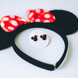 Minnie Mouse clay handcrafted stud earrings