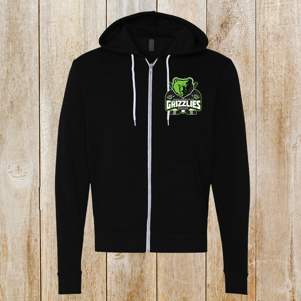 Grizzlies Youth or Unisex Full zip hoodie