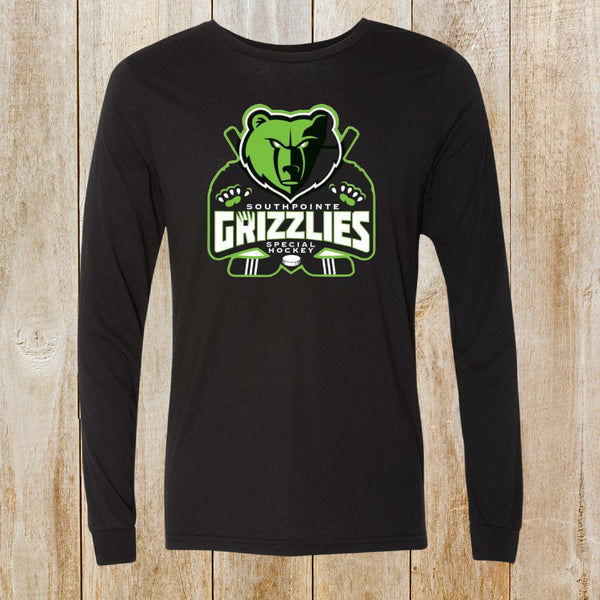 Grizzlies logo long-sleeved tri-blend tee