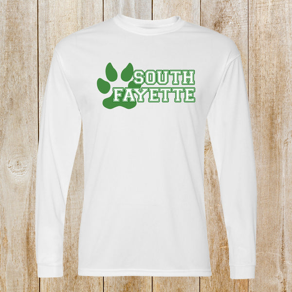 South Fayette Lion Paw Long sleeved Performance tech tee