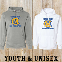 CM logo Custom Sport Performance Fleece Hoodie