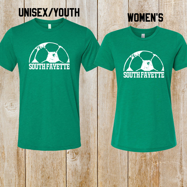 South Fayette Soccer Bella + Canvas Triblend tee (Unisex, Women's or Youth)