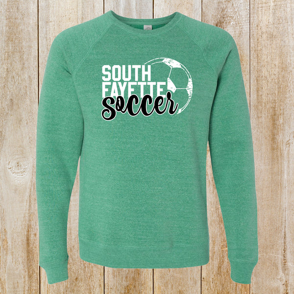 South Fayette Soccer Special Blend Raglan  crewneck sweatshirt