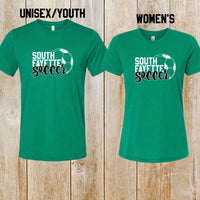 South Fayette soccer design tee (Unisex, Women's or Youth)