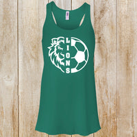 South Fayette Soccer lion design women's tank