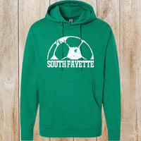 South Fayette Soccer distressed ball design hoodie