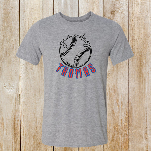 Thomas Baseball Game Day Short-Sleeved T-shirt