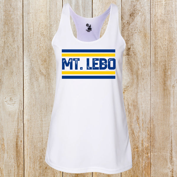 Mt. Lebo women's performance racerback tank