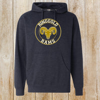 Ringgold circle design mid-weight hoodie