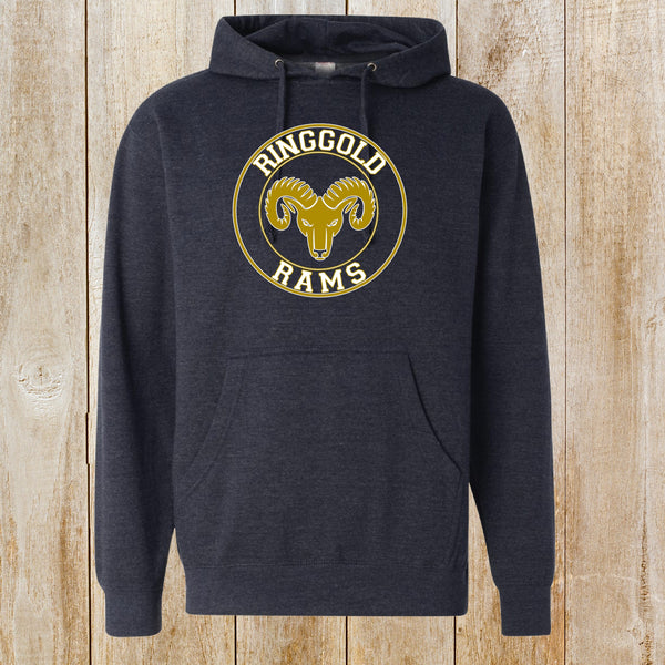Ringgold circle design mid-weight hoodie